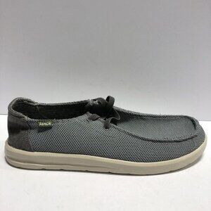 Sanuk Men’s Shaka, Gray Slip-On Loafers, Size 8.5 M